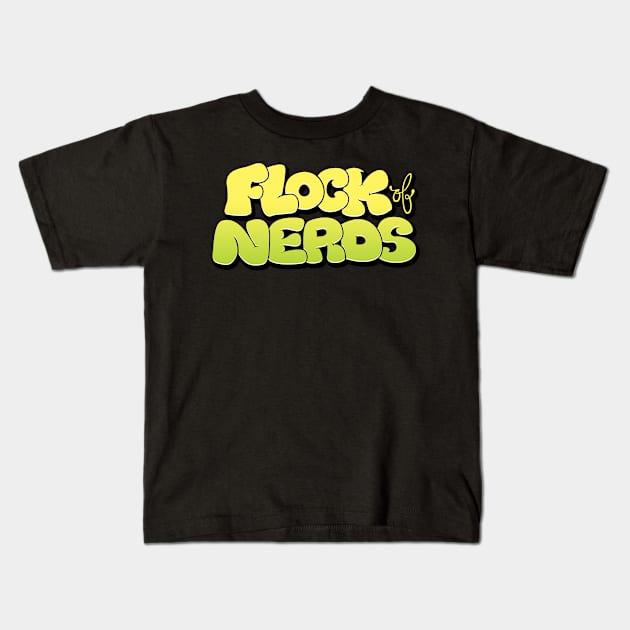 Flock of Nerds - Mellow Yellow Kids T-Shirt by FlockOfNerds